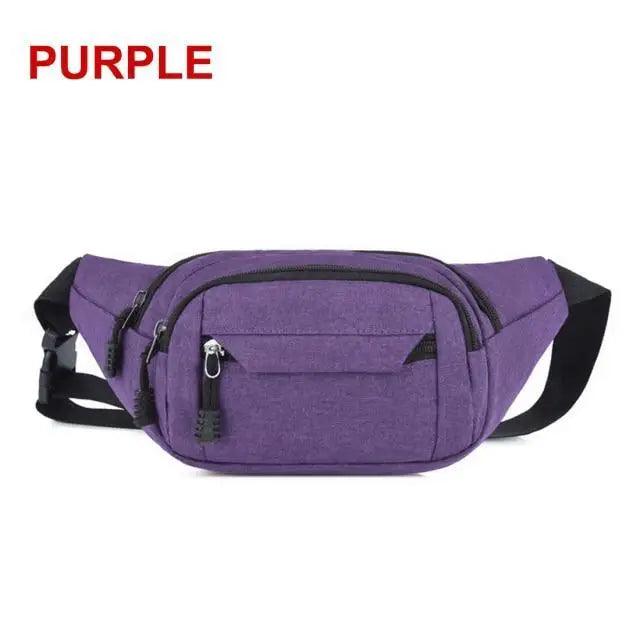 Retro Canvas Crossbody Waist Bag – Large Capacity Fanny Pack for Travel by Stevvex
