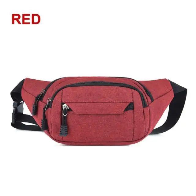 Retro Canvas Crossbody Waist Bag – Large Capacity Fanny Pack for Travel by Stevvex
