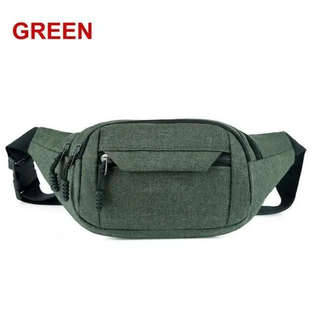 Retro Canvas Crossbody Waist Bag – Large Capacity Fanny Pack for Travel by Stevvex