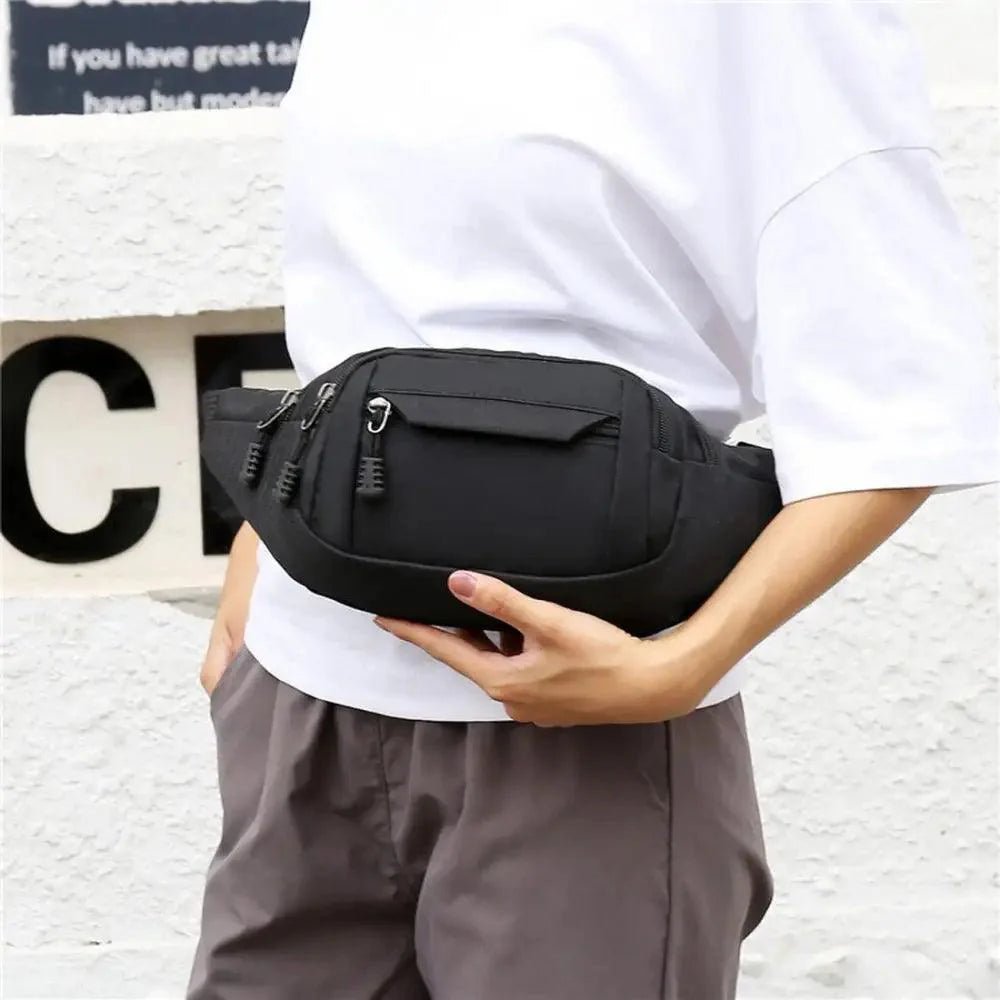 Retro Canvas Crossbody Waist Bag – Large Capacity Fanny Pack for Travel by Stevvex