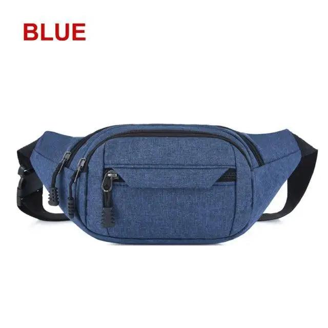 Retro Canvas Crossbody Waist Bag – Large Capacity Fanny Pack for Travel by Stevvex