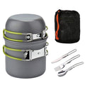 Portable Hard Aluminum Oxide Outdoor Cookware Set Convenient Three-Piece Combination Set Of Pots And Pans by V.I.P Digital Presence