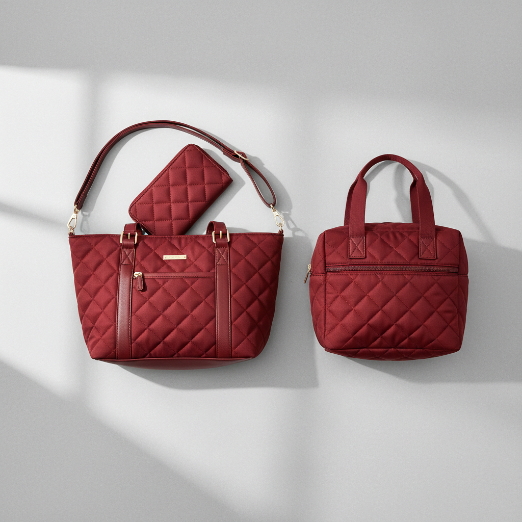 Wine Red Bundle Flat Lay