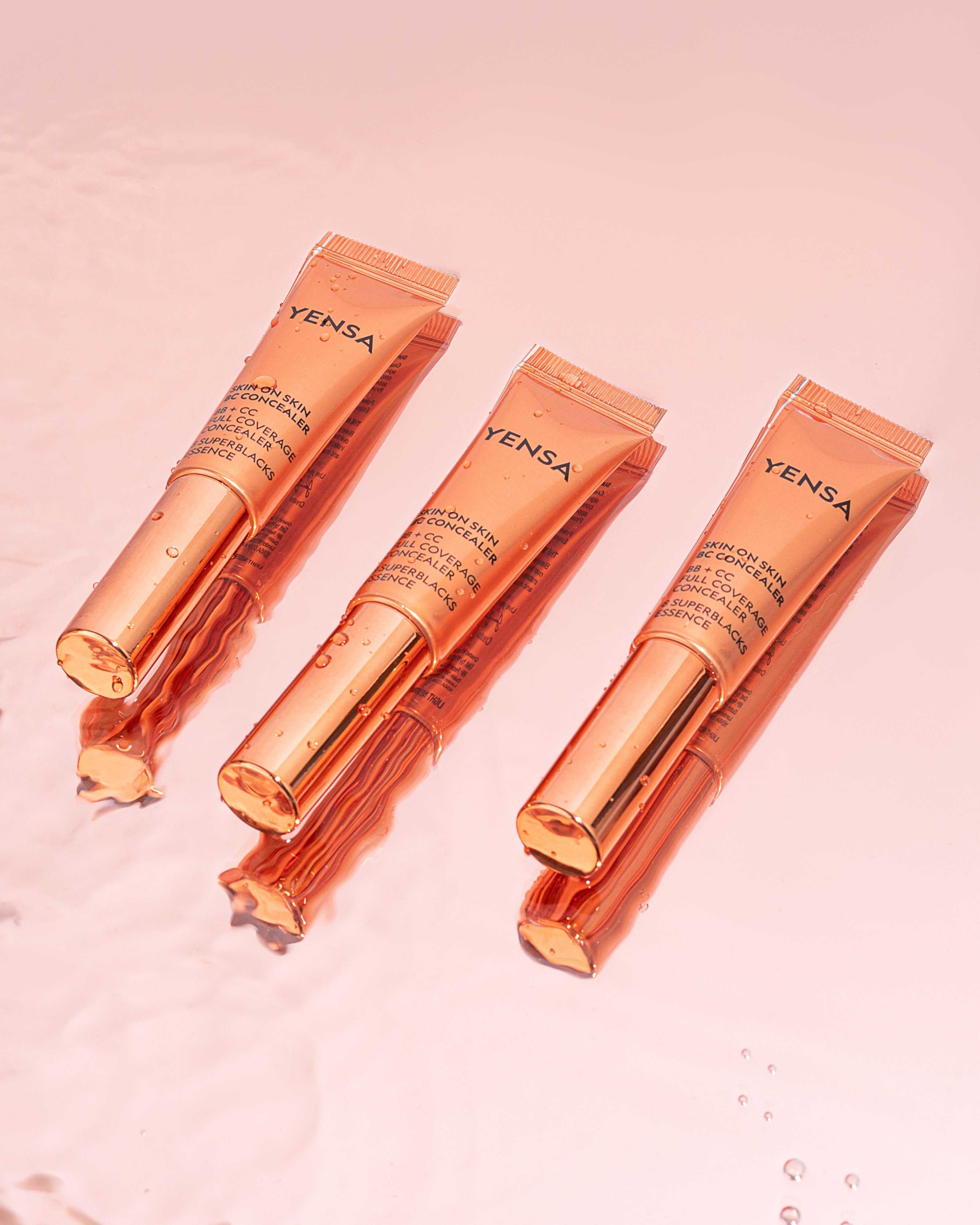 Skin On Skin BB + CC Full Coverage Hyaluronic Serum Concealer by YENSA
