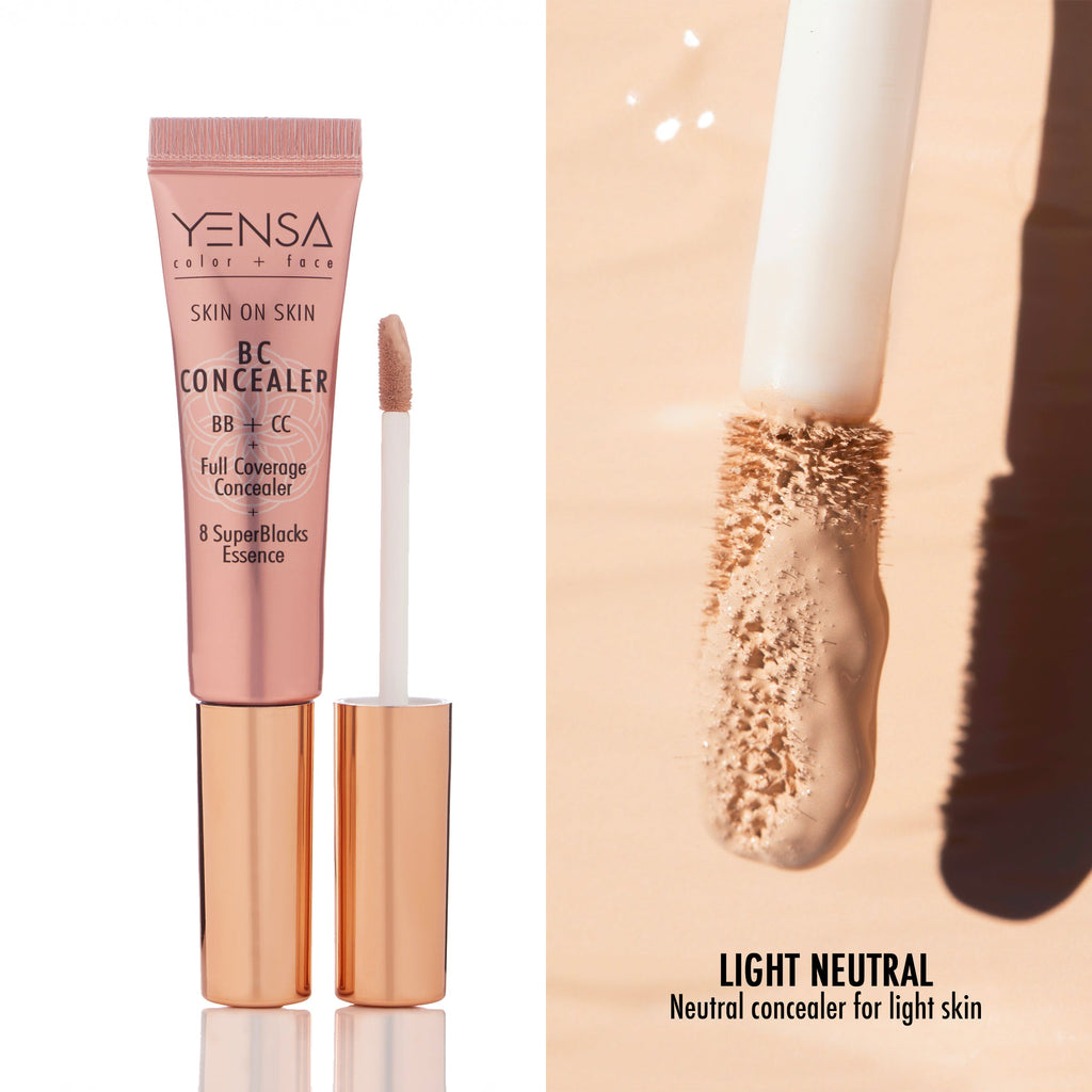 Skin On Skin BB + CC Full Coverage Hyaluronic Serum Concealer by YENSA