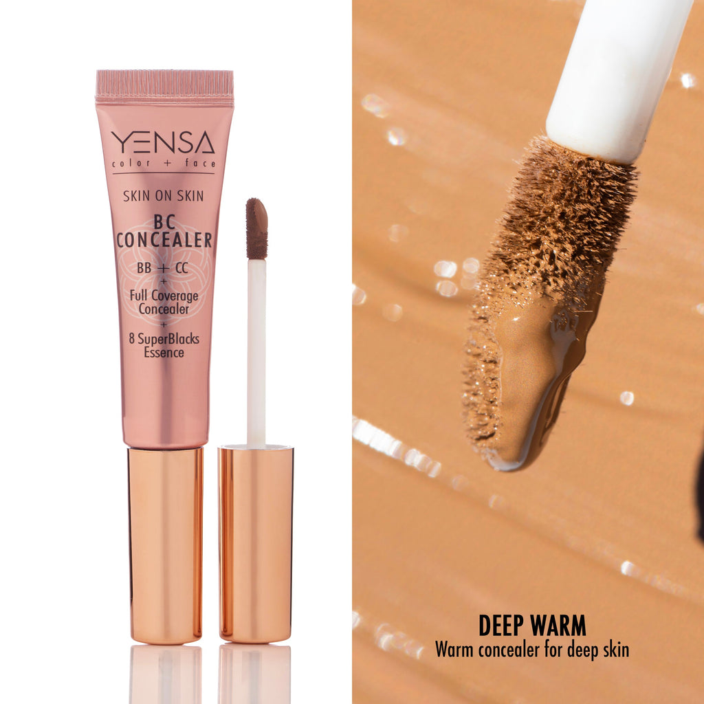 Skin On Skin BB + CC Full Coverage Hyaluronic Serum Concealer by YENSA